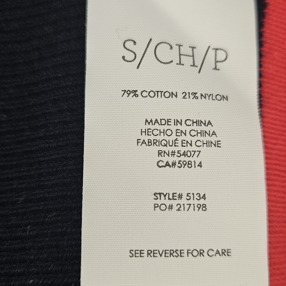 CAbi Hampton Shell Navy Blue Nautical Striped Short Sleeve Sweater - Picture 5 of 6